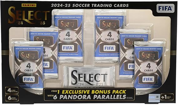 2024 2025 Panini Select FIFA Soccer Flagship Collection Trading Card Box (6 Exclusive Pandora Parallels)