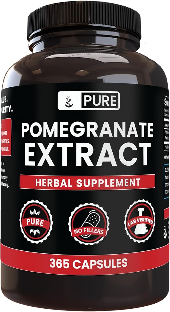 Pure Original Ingredients, Pomegranate Extract, 365 Capsules | For ingredient-focused supplementation and preparation
