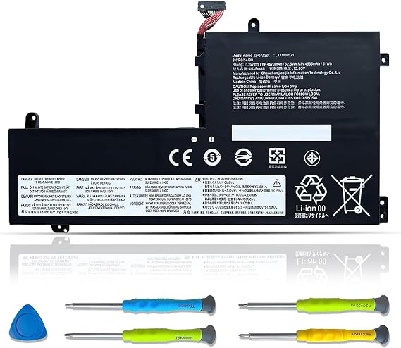 ASODI L17M3PG1 L17M3PG2 Laptop Battery Compatible with Legion Y540-15IRH Y545-PG0 Y530-15ICH Y7000P Y7000 Y7000-2019-PG Series L17C3PG1 L17L3PG1 L17C3PG2 11.34V 52.5Wh 4630mAh