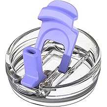 Zukro Replacement Lid for 50 oz & 40 oz cold1 Reduce Tumbler, Fit for 42 oz, 35 oz, 30 oz Yeti Rambler Tumbler, Press-in Leakproof 2-in-1 Flip Straw Lid fit for Hydrapeak 40 oz Cup, Lavender