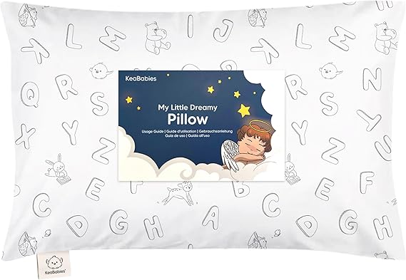 Toddler Pillow with Pillowcase, 13x18 My Little Dreamy Pillow (ABC Land)