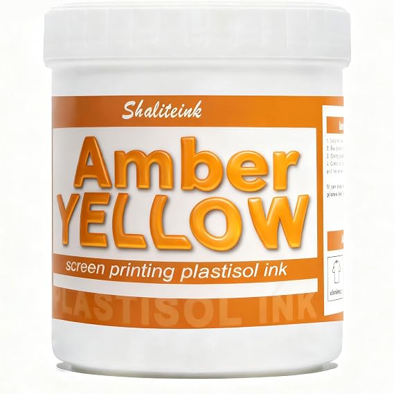 32oz Amber Yellow Plastisol Screen Printing Ink