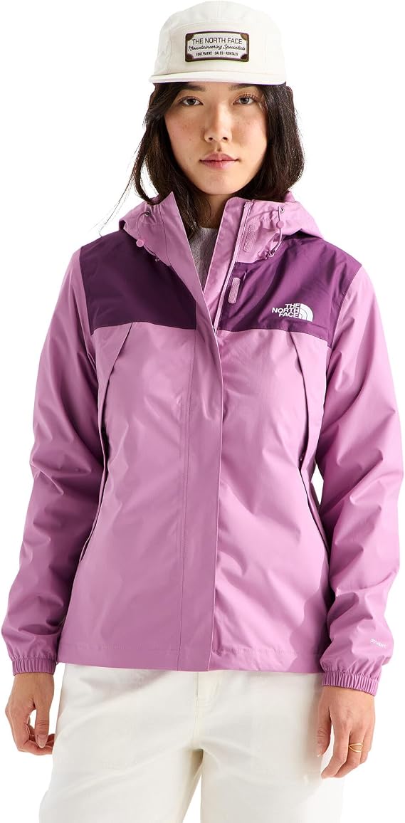 The North Face Women's Antora Jacket, Hushed Lavender/Chroma Purp, XXL