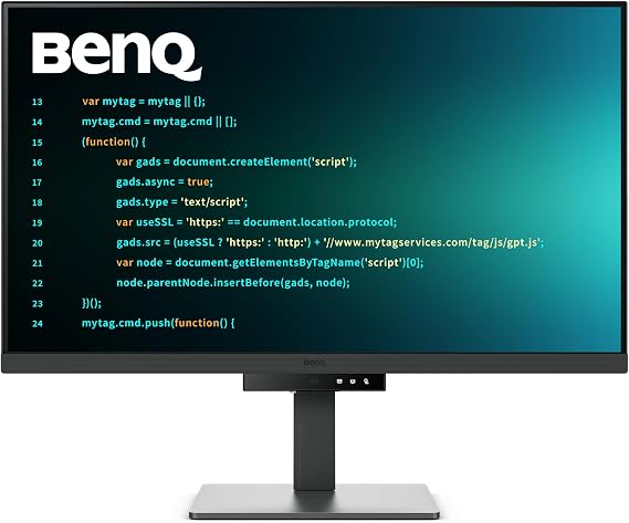 BenQ RD320U 32" 4K 3840x2160 Programming Monitor with 2000:1 Contrast Ratio, Matte Nano Panel, Backlight, USB C 90W, Coding Modes, Night Time Protection, Ergonomic Design