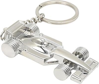 Race Car Keychain Keyring Mini Metal 3D Car Model Key Ring Keyfob Gift for Race Fans