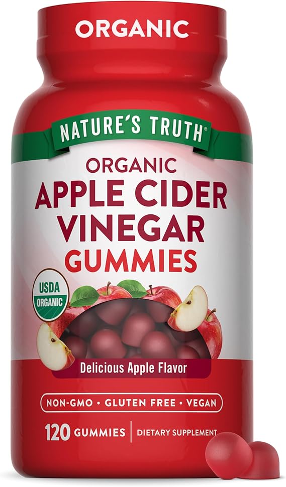 Nature's Truth Organic Apple Cider Vinegar Gummies | 120 Count