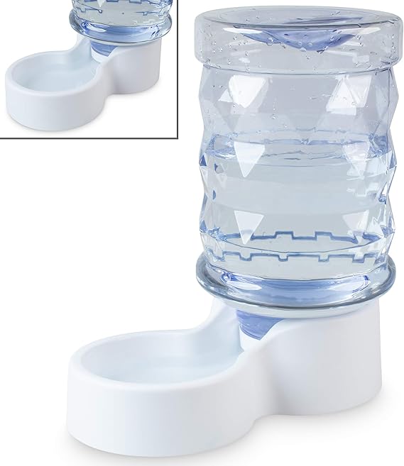 PetFusion H2O Gravity Pet Water Dispenser, 2.5 Gallon, Transparent