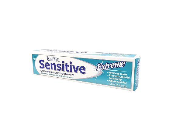 Natural White Sensitive Extreme Whitening Toothpaste