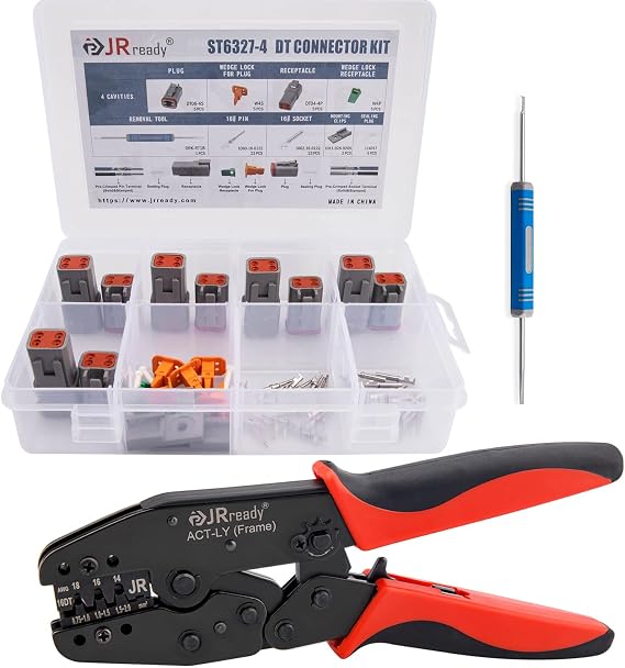 JRready Deutsch Crimp Tool ACT-LY-16DT with deutsch connector 4 pin