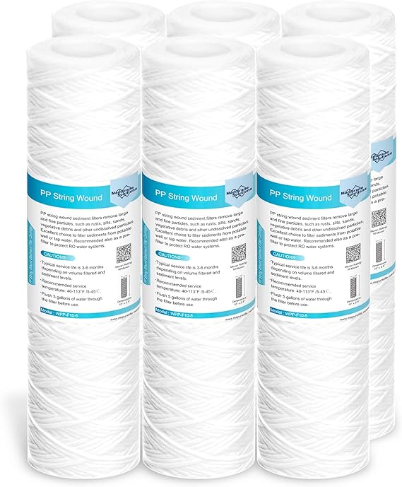 Membrane Solutions 50 Micron 10"x2.5" String Wound Whole House Water Filter
