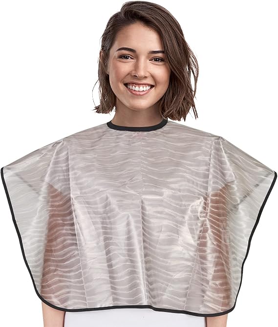Short Waterproof Hair Dye Cape, Salon Cover for Hair Color,Shampoo