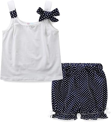Mud Kingdom Little Girls Pajamas Set Sleeveless Cute Summer Sleepwear