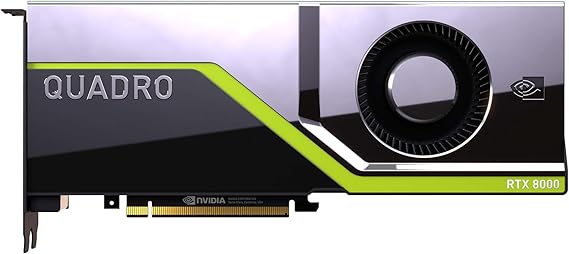 PNY NVIDIA Quadro RTX 8000, Black, Green, Silver (VCQRTX8000-PB)