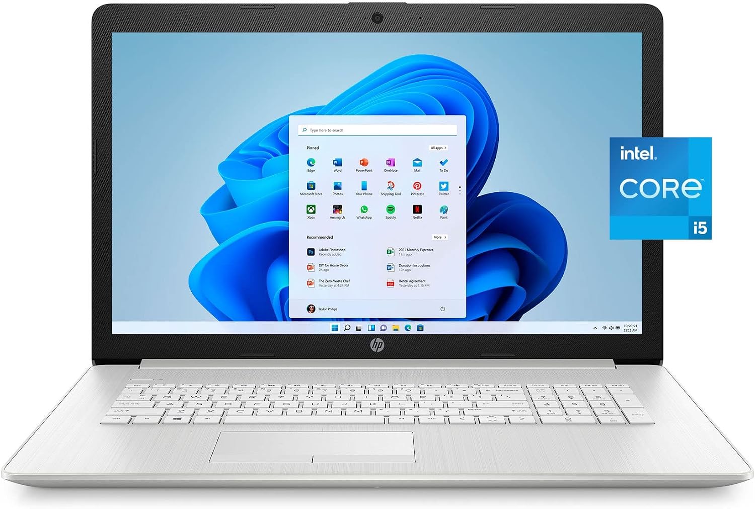 New 2022 HP 17.3 FHD IPS Display, 11th Gen Intel Core i5-1135G7Beats i7-8500, Windows 11 Home, 8GB RAM, 512GB SSD, Wi-Fi 5, Bluetooth, HDMI, Webcam