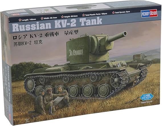Hobby Boss Russian KV-2 Tank Vehicle Model Building Kit