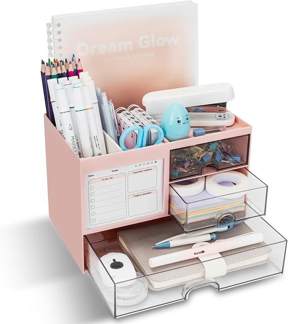 Desk Organizer, Small Item Holder, Tabletop, Storage, No Assembly Required, Large Capacity, Storage Box, Drawer, Pen Holder, Remote Control, Stationery, Cosmetics, Small Item Storage, Office, Room
