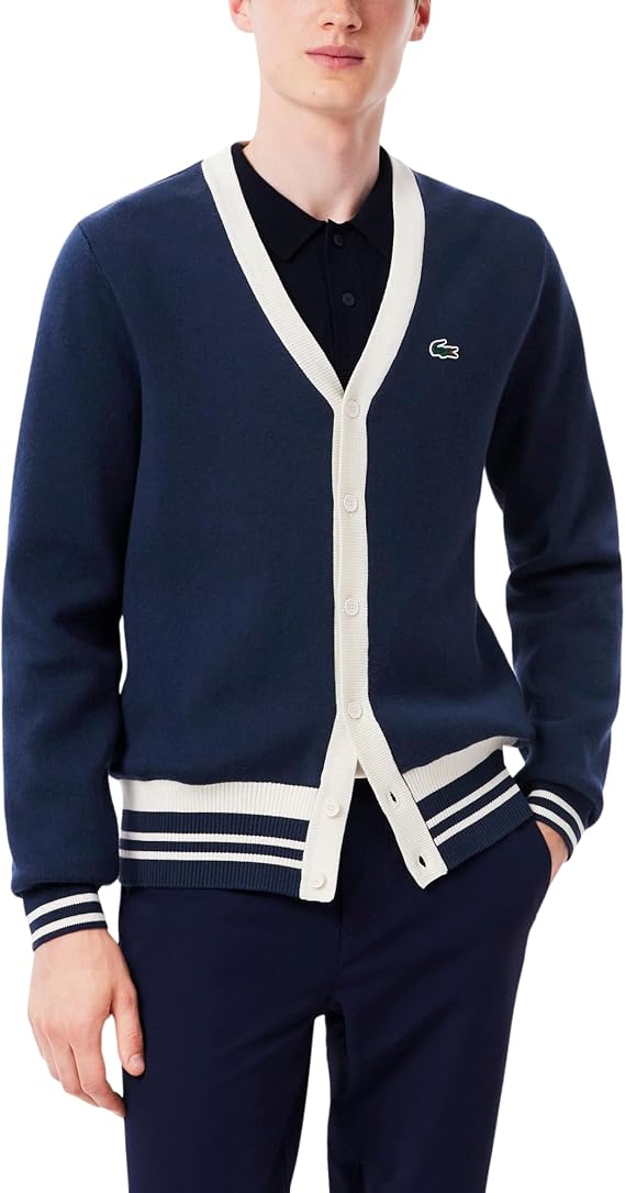 Lacoste Men's Windbreaker Golf Cardigan