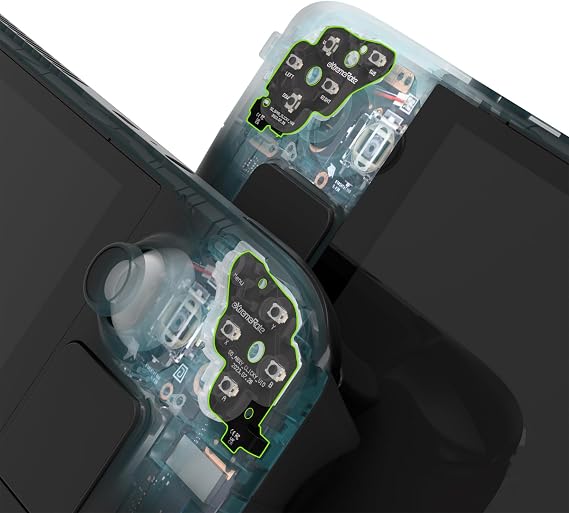 eXtremeRate Face Clicky Kit for Steam Deck Handheld Console, Custom Dpad View A B X Y Menu Keys Face Buttons Mouse Clicky Kit for Steam Deck LCD Console - WITHOUT Console