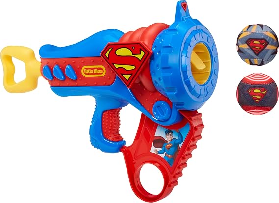 Little Tikes Superman Boom Blaster, DC Active Play Toy Blasters, Boys and Girls Ages 3+ Years