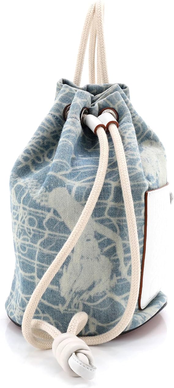 Pre-Loved Sailor Bucket Backpack Denim, Blue