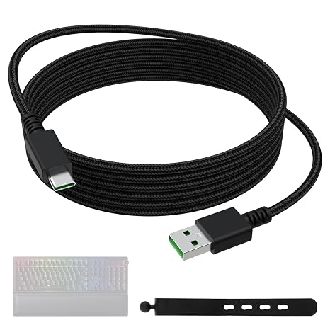 Blackwidow V4 Pro Cable for Razer Deathstalker V2 Pro, Huntsman Mini
