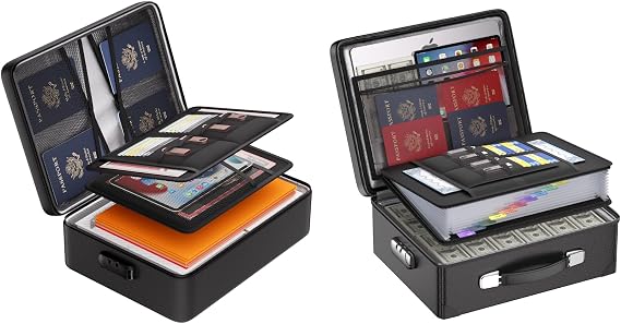 DocSafe 5200F Document Organizer with Lock, 6400F Fireproof Document Box with Lock