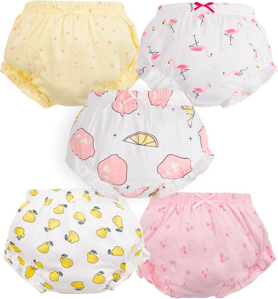 Diaper Cover - Baby Bloomers Cute Diaper Covers for Toddler Girls Underwear