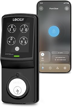 Lockly Smart Lock Model 7S, Bluetooth Smart Door Lock, Keyless Entry with PIN Genie Digital Keypad, Front Door Lock Deadbolt, Voice Control & Auto Lock