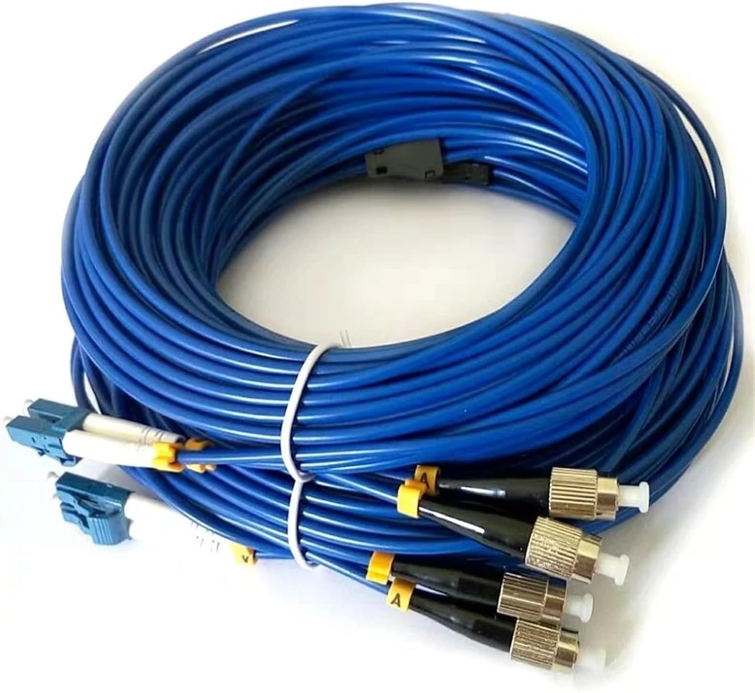 Fiber Optic Cable Armored 1 Core Indoor SM OM1 OM2 OM3 Single Fiber Blue Gray ftth Indoor Armored Cable E 500mtrOM1