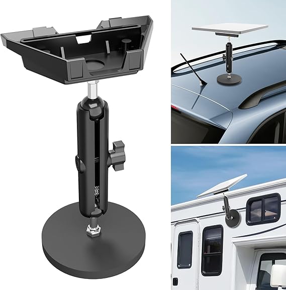 Starlink Mini Car Roof Mount, Starlink Magnetic Mount | Adjustable Mini Mounting Kit, Magnet Accessories, Suitable for RV, Van, Boat, Yacht, Truck