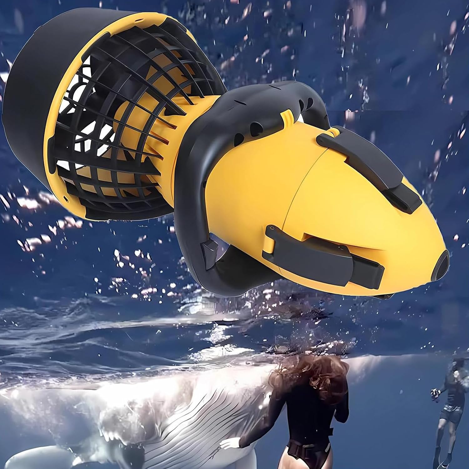 Underwater Sea Scooter, 300W/500W Diving Swimming Boosters, Underwater Scooter Booster for Water Sports Swimming Pool & Diving & Snorkeling & Sea Adventures,300W