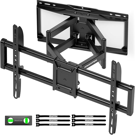 monTEK Full Motion TV Wall Mount for 37-90 Inch TVs up to 75 kg