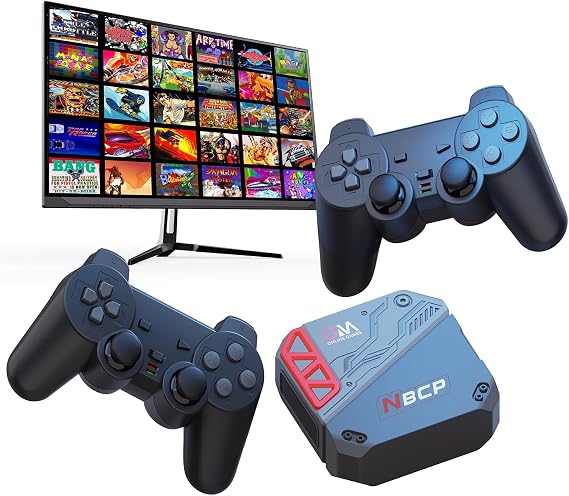 Retro Game Console with 30 Classic Games, HDMI TV Box with 2 Controllers