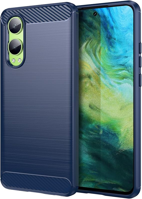 Case for OnePlus Nord CE4 Lite Case, [Blue] Brushed Stripe TPU Phone Cover with Shockproof Protection, Compatible with OnePlus Nord CE4 Lite 5G