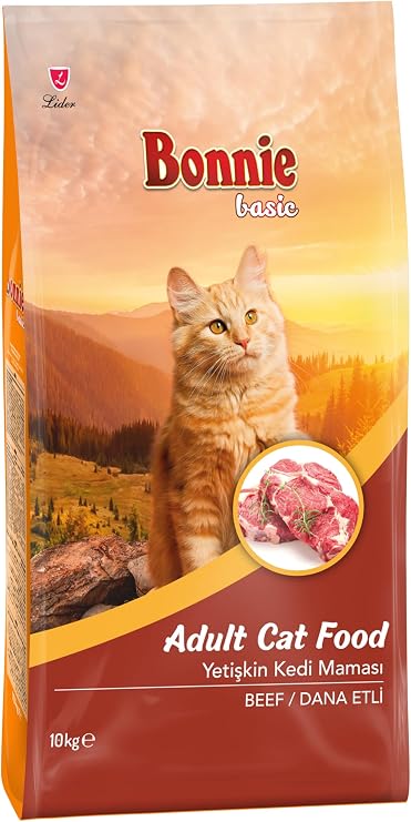 Bonnie Basic Adult Beef Cat Food 10 Kg