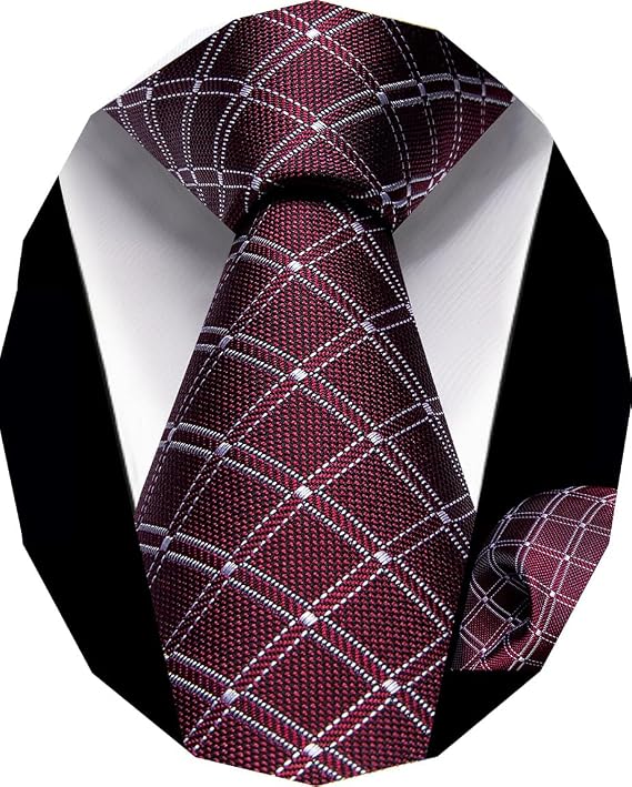 YourTies Boys Tie Adjustable Pre-tied Kids Clip on Necktie Pocket Square