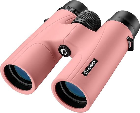Barska Crush 10x42 Binoculars Lightweight, Compact & Shockproof Design in Bright Colors for Hiking, Travel, Concerts, Sports, Great Gift Idea Case & Strap Included