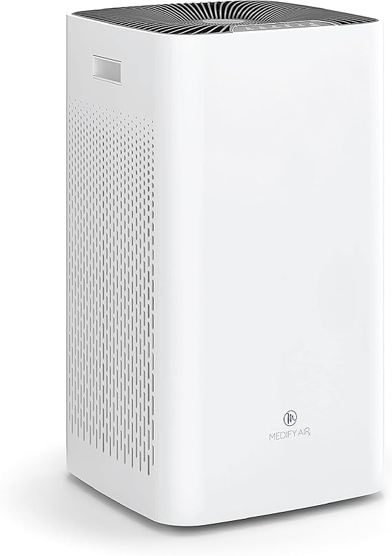 Medify MA-112 Air Purifier V3.0 with HEPA Filter | 5,948 ft2 Coverage in 1hr for Smoke, Wildfires, Odors, Pollen, Pets | Quiet Removal to 0.3 Microns | White, 1-Pack