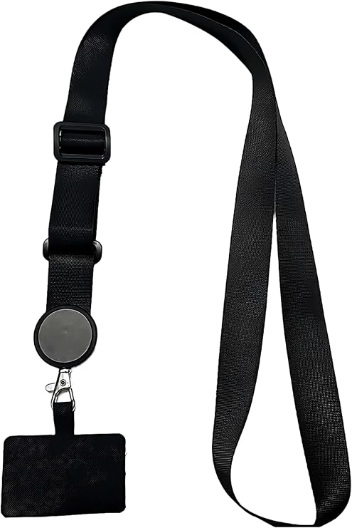 SPELT 30-60cm Length Adjustable Cell Phone Neck Lanyard Strap Pendant Cord Strap Nylon Fabric