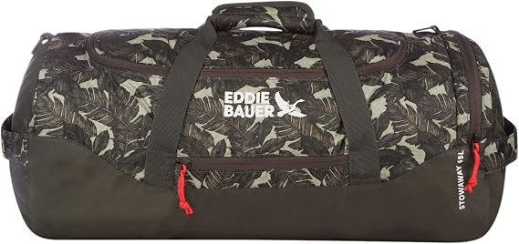 Eddie Bauer Stowaway Packable Duffel Bag | Travel | Foldable | Lightweight | Durable | Ripstop Polyester