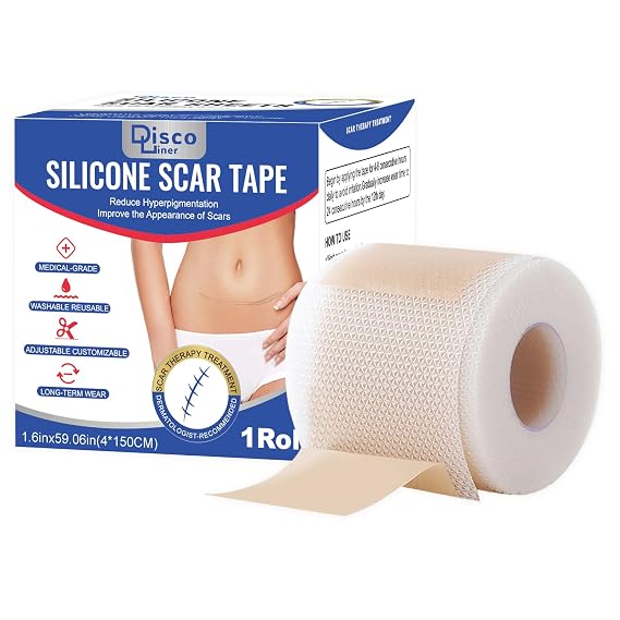 Professional Silicone Scar Sheets, Silicone Scar Tape, Silicone Scar Patch, Reusable Scar Silicone Strips (1.5M)