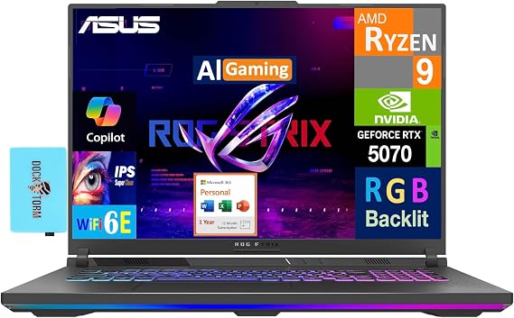 ASUS ROG Strix G18 Latest AI Gaming Laptop Copilot+ 18" 240Hz 2.5K Display