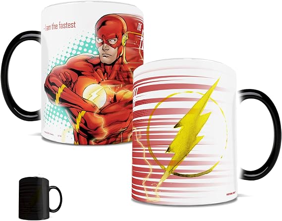 Morphing Mugs DC Comics Justice League (Flash) Ceramic Mug, Black