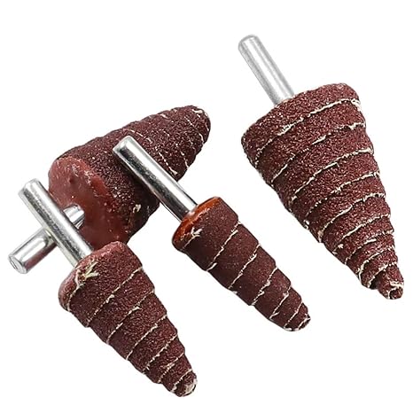10Pcs 6MM Conical Sandpaper Tapered Cone Grinding Head Sandpaper Flap Wheels Polishing Sanding Tools for Drill Wheel Rotary Tool (Color : 30x40x6)