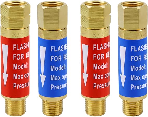Oxygen Acetylene Flashback Arrestors Set (2-Set/4 Pcs)