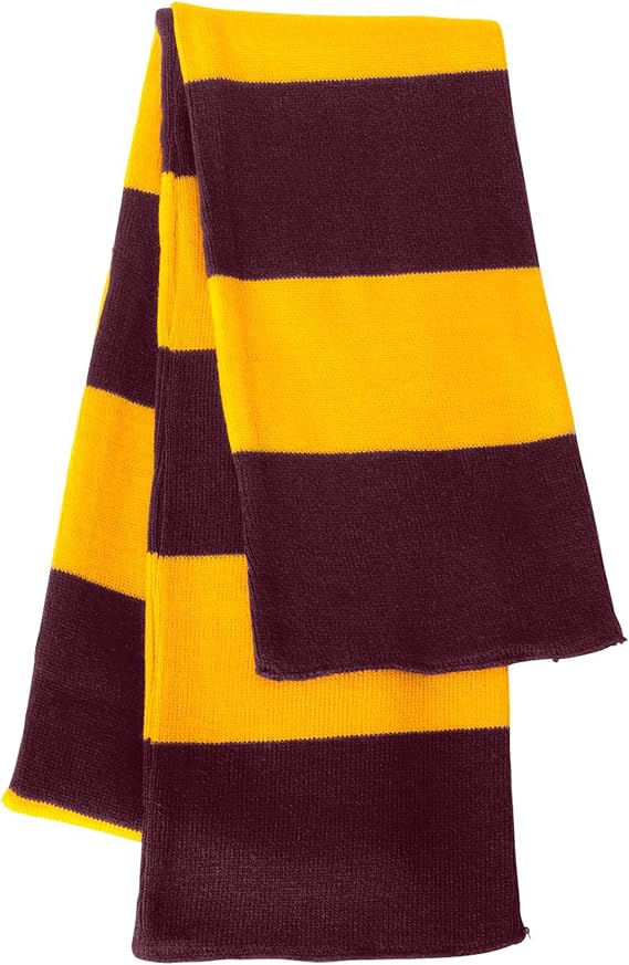 Knit Rugby Striped Team Color Scarf