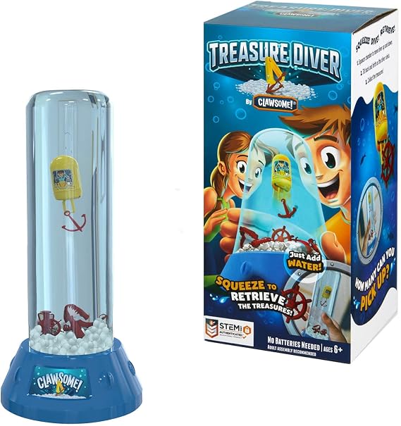 CLAWSOME! Treasure Diver Handheld Water Game Ages 6-12