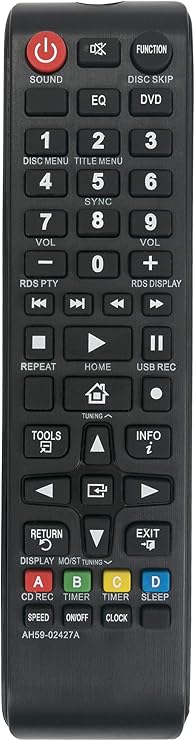 AH59-02427A Replaced Remote fit for Samsung DVD Micro Component System