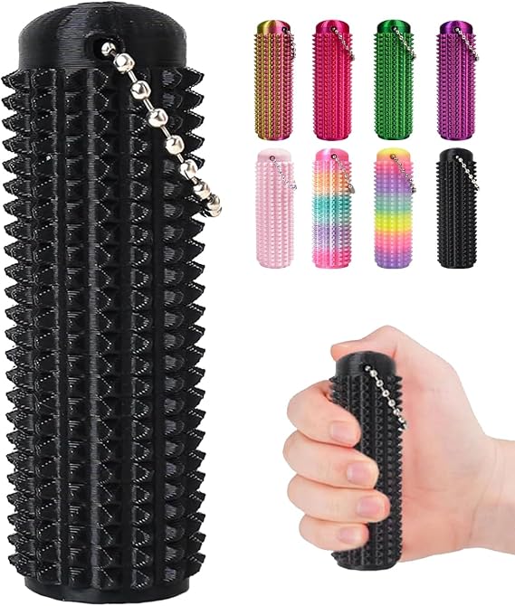 Little Ouchies Pain Fidget Toys for Adults, Spiky Sensory Anxiety Relief Stimming Tools, Pocket Stress Fidget Keychain with Spiky Texture, Pain Stim Fidget for Adults Anxiety & Stress Management