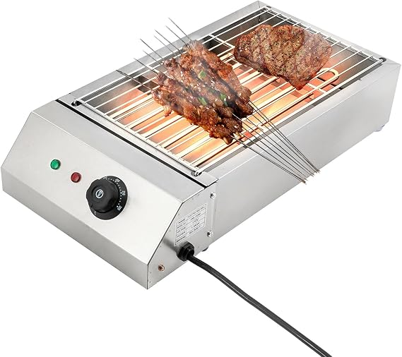 Electric Smokeless Indoor Grill & Griddle, 1500W Korean BBQ Grill Griddle Pan with Temperature Control, Portable Stainless Steel BBQ Grill with Non-stick Removable Griddle Plate